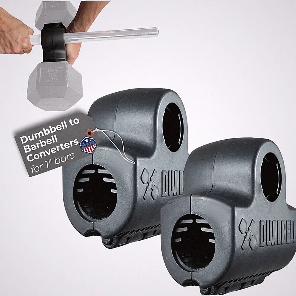 Dumbbells to Weight Plates- Dualbell Pair (BK)- home gym strength equipment