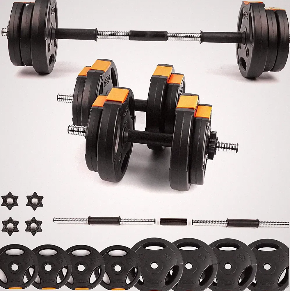 Dumbbells Weight Set, Adjustable 2 in 1 Barbell Set for Exercise, Muscle and Str