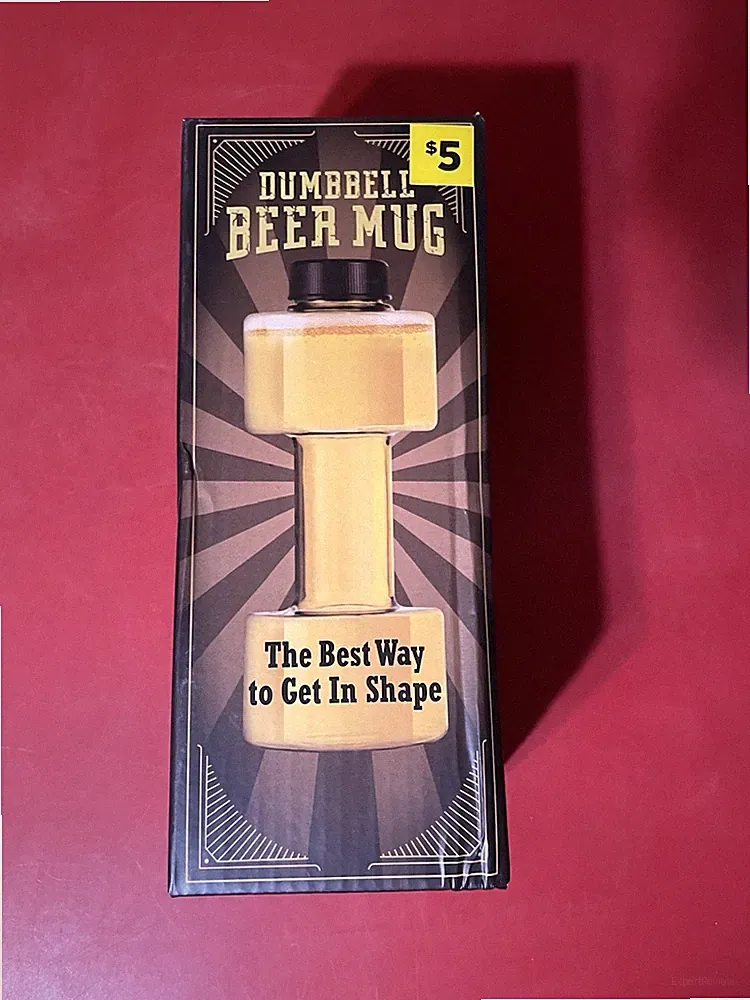 Dumbell Beer Cup New In Box