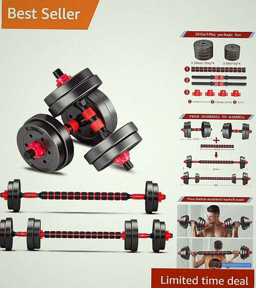 Adjustable Weights Barbell