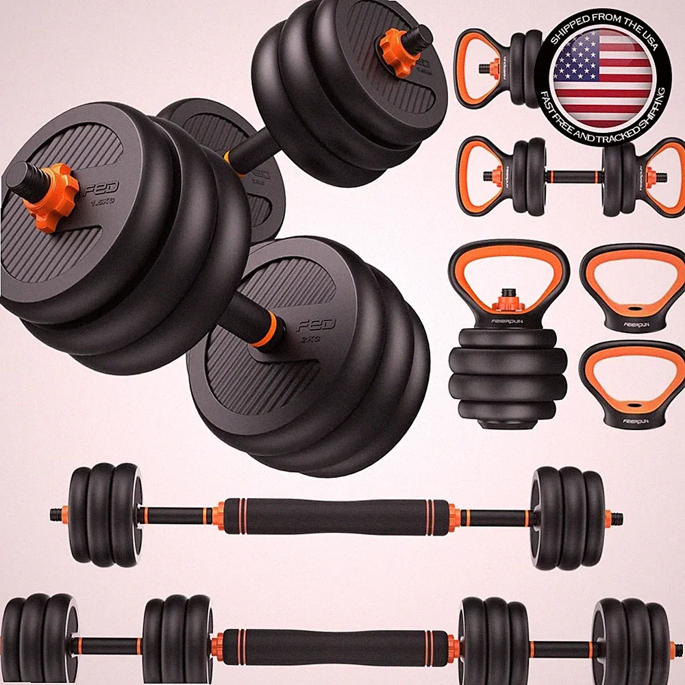 Durable Adjustable Dumbbells Set (20-90lbs) - Perfect for Home Gym and Fitness