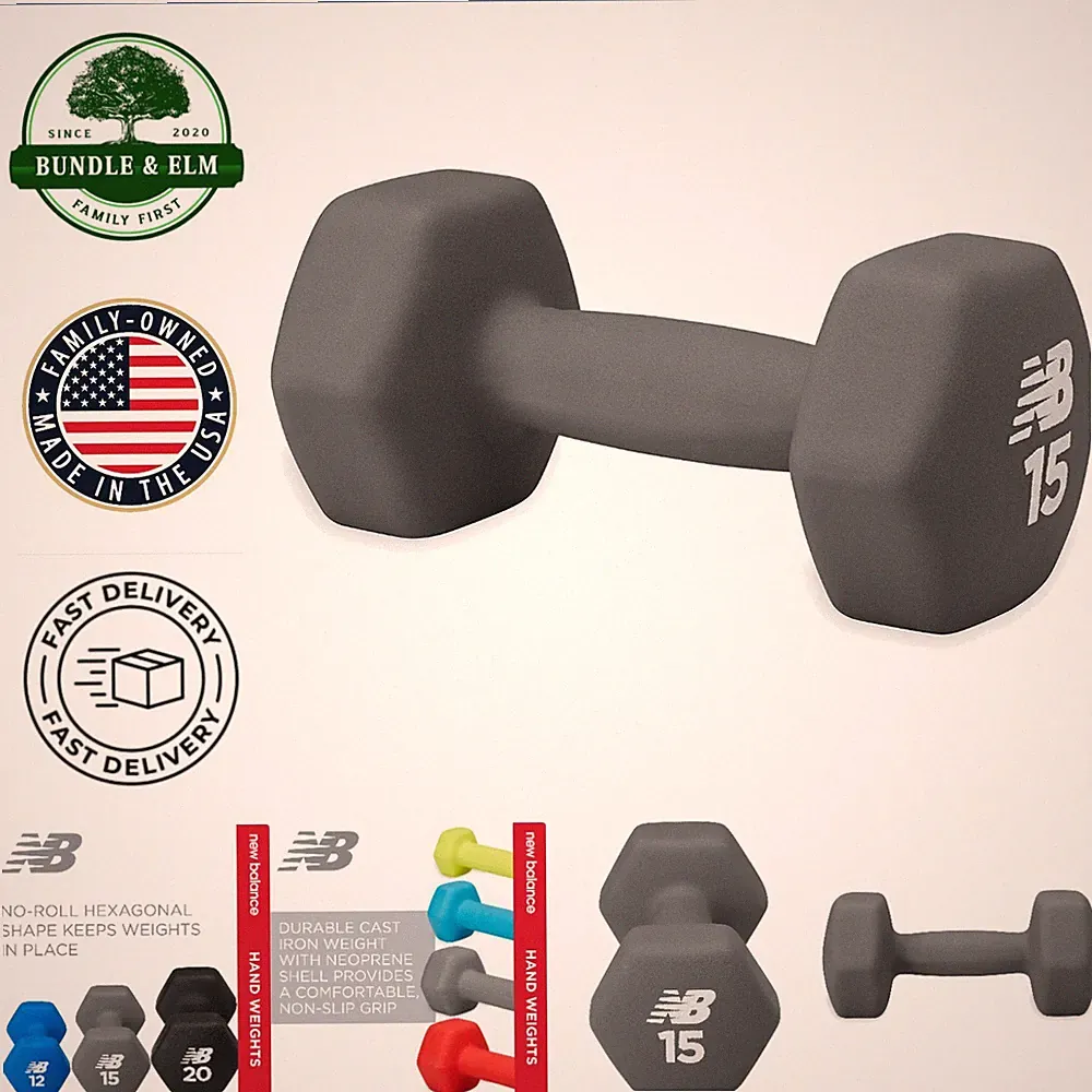 Durable Cast Iron Dumbbell with Comfortable Neoprene Shell in Dark Grey
