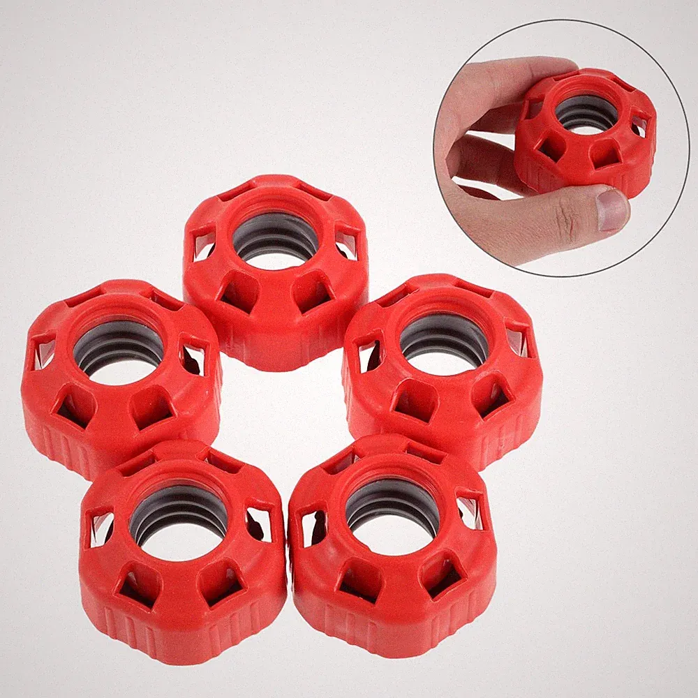 Durable Red Dumbbell Lock Nuts 10Set with Quick Release Barbell Collar Clips