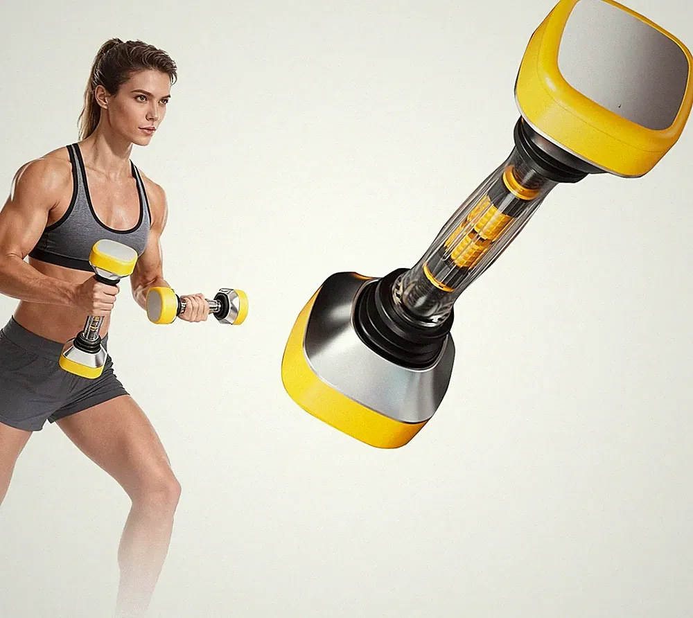 Dynamic Weight Adjustable Dumbbell Set 22-66 lbs,Weight for Full Body Workout