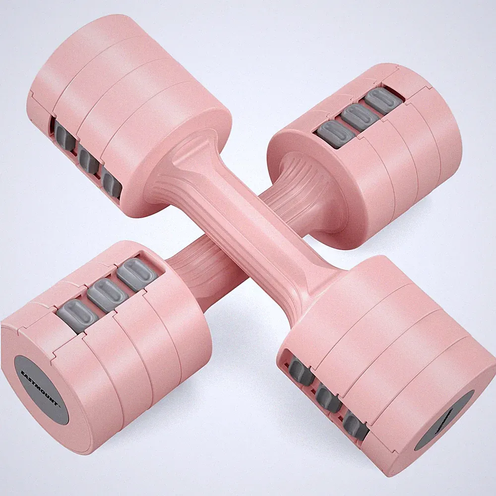 EAST MOUNT Adjustable Dumbbells 5 lb Dumbbells Set of 2 / Pair 10 l... Fast Ship