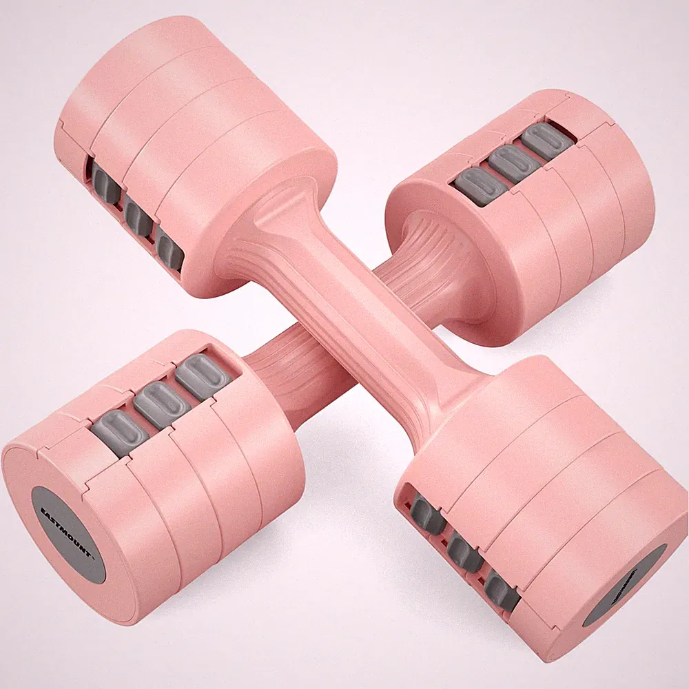 EAST MOUNT Adjustable Dumbbells 5 lb Dumbbells Set of 2 / Pair 10 lb Total Fr...