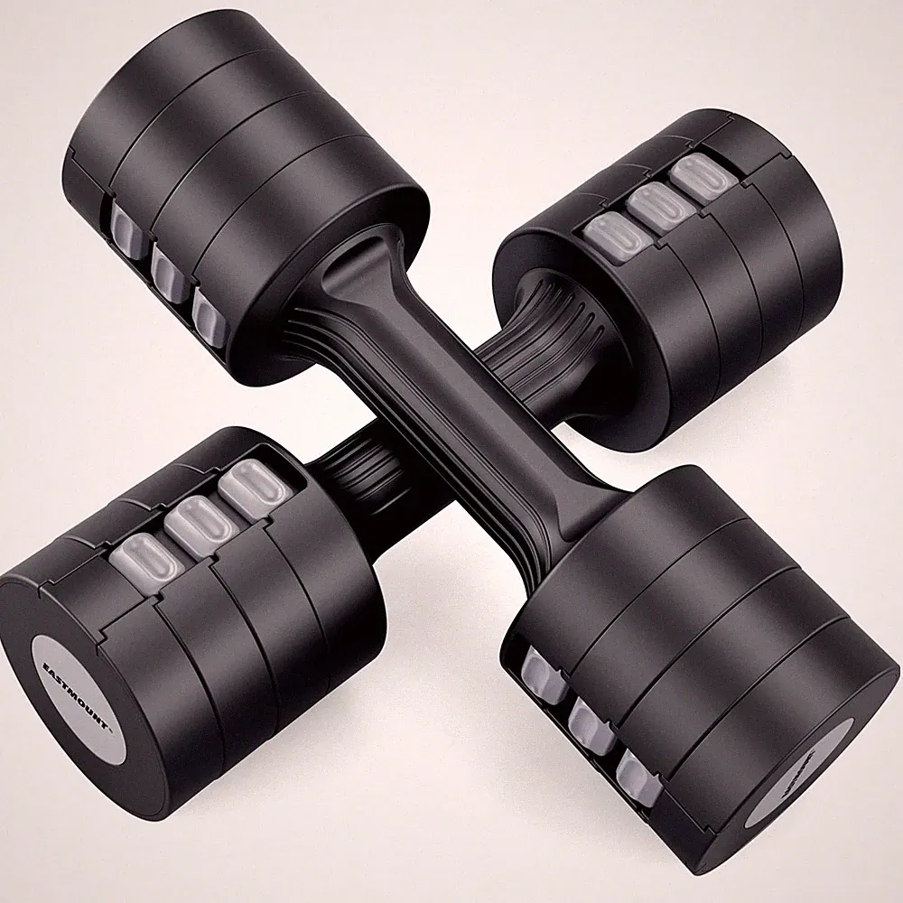 EAST MOUNT Adjustable Dumbbells 5 lb Dumbbells Set of 2 / Pair 10 lb Total Free