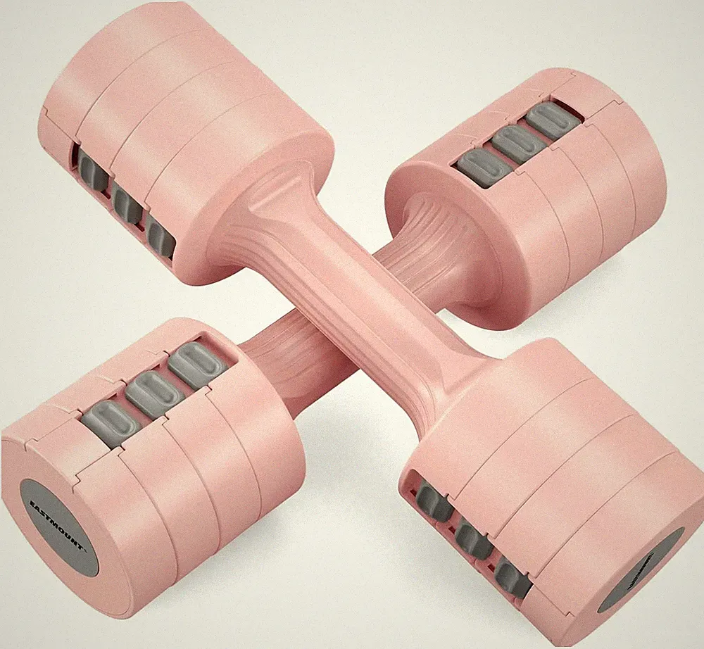 EAST MOUNT Adjustable Dumbbells 5 lb Dumbbells Set of 2 / Pair 10 lb Total Free
