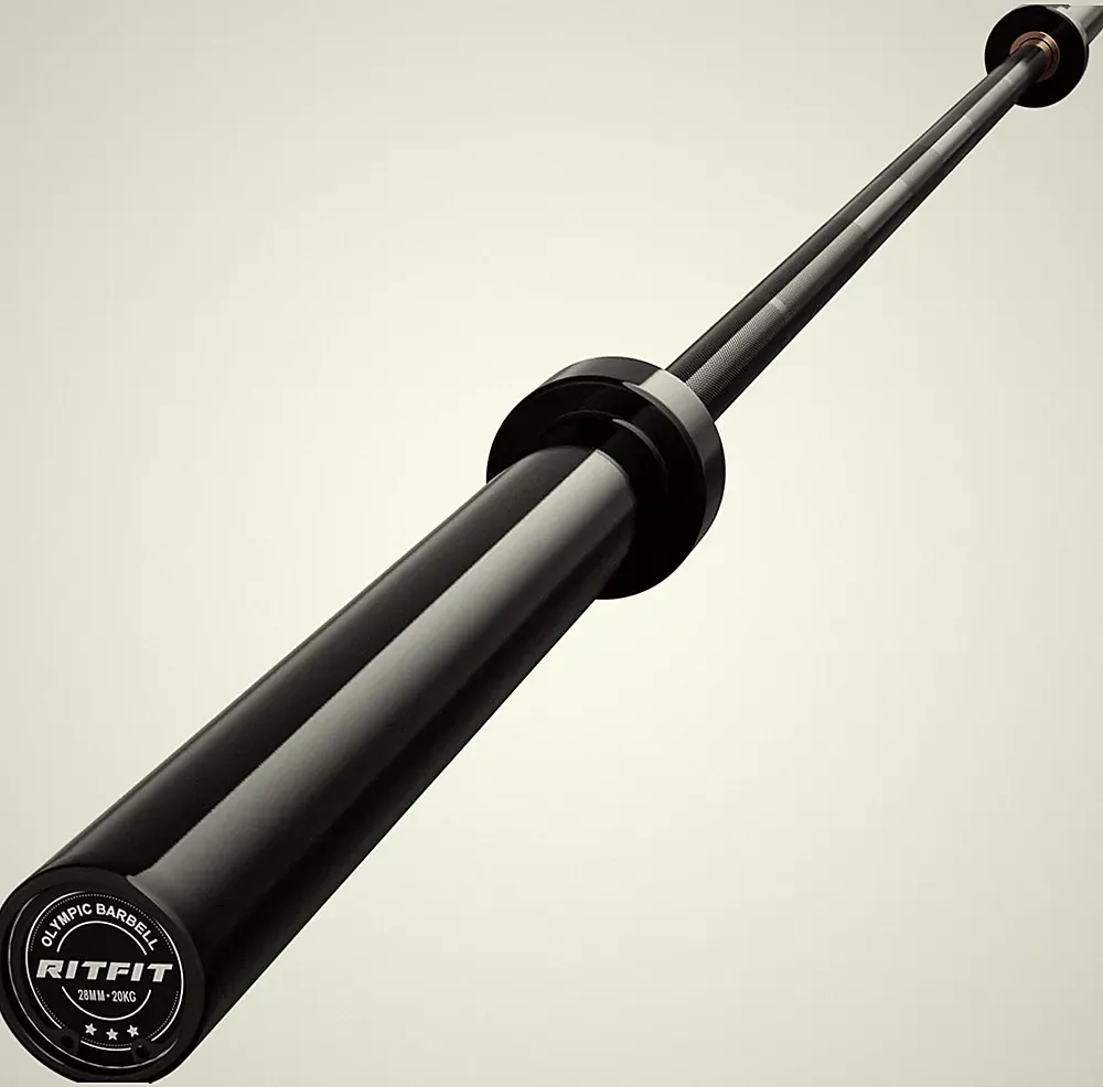 Elite 7ft Olympic Barbell, Robust 45lb Barbell for Weightlifting and