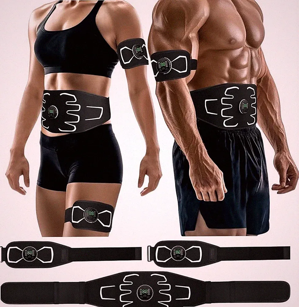 EMS Muscle Stimulation Belt Wireless Training Device Abs Arms Legs Recovery New