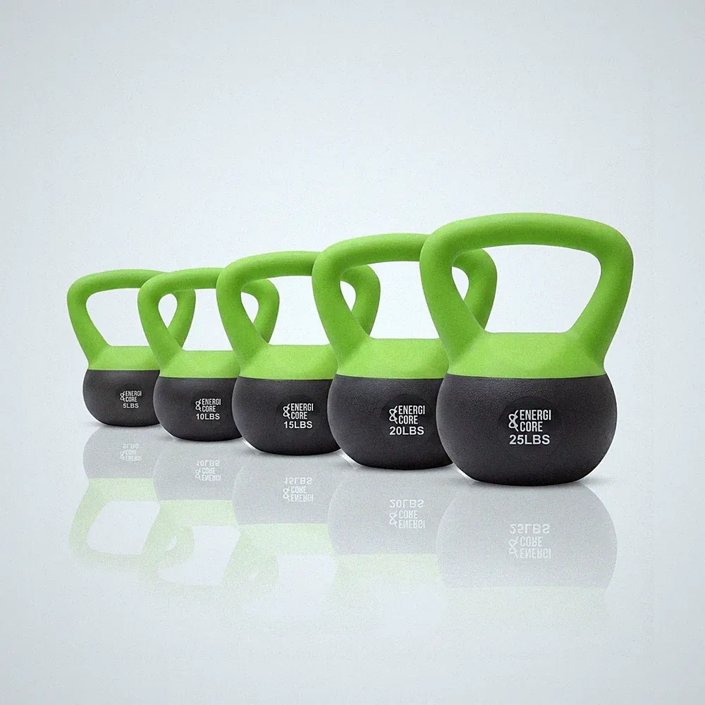ENERGI CORE Kettlebell - Sand Filled Weight for Home Gym Workouts &... Fast Ship