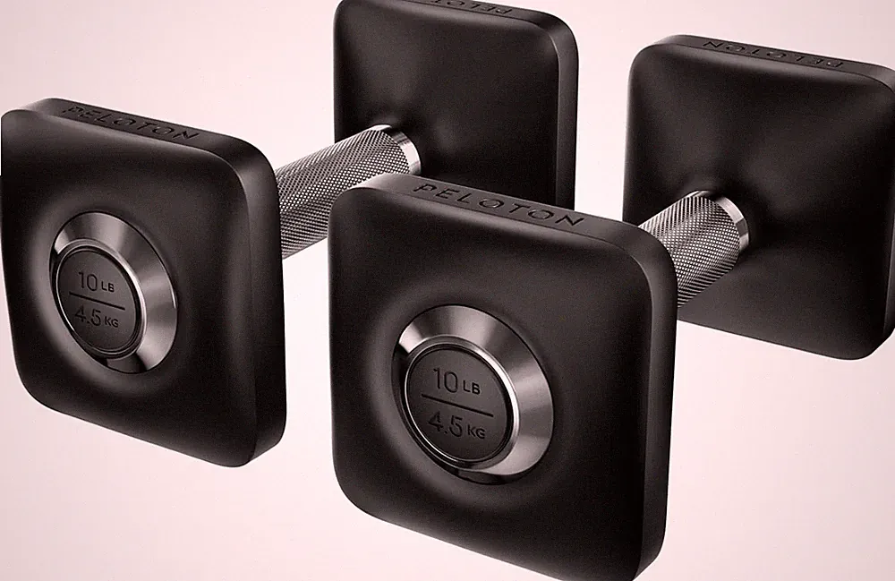 Ergonomic Cast Iron Dumbbells with Urethane Coating & Non-Slip Grip - Set of 2