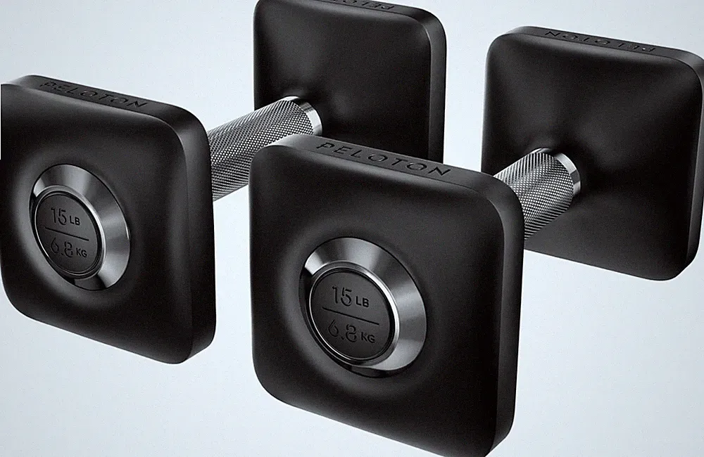 Ergonomic Cast Iron Dumbbells with Urethane Coating - Set of Two