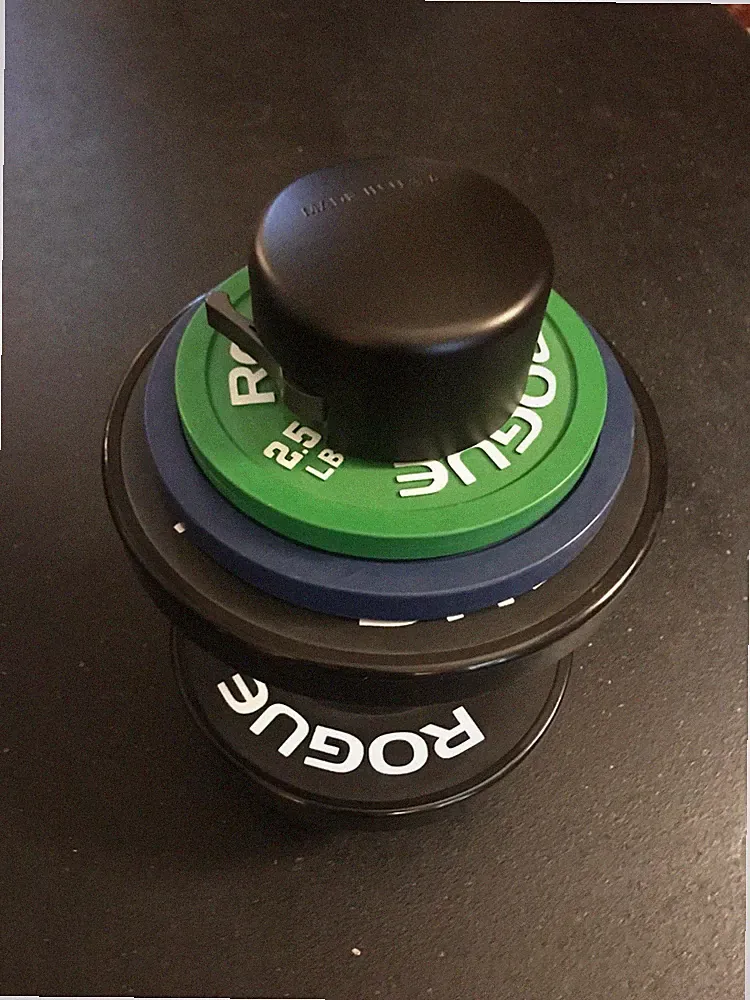 Ergonomic End-Caps for Loadable Olympic Dumbbells for Rogue OSO Magnetic Collars
