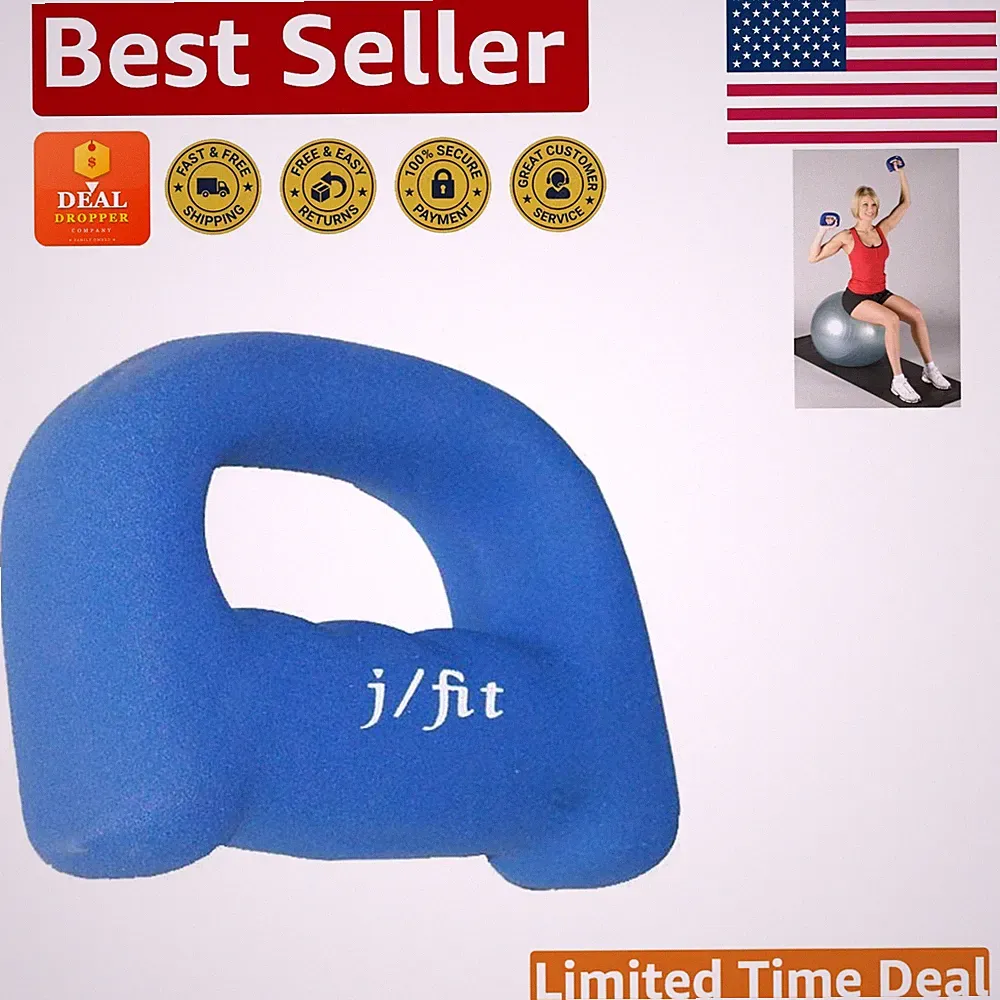 Ergonomic Neoprene Hand Weights 1LB-5LB - Durable D Grip Dumbbells for Fitness