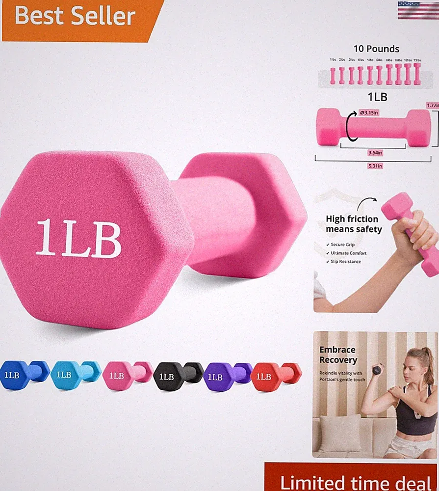 Sweat Resistant Dumbbell Set