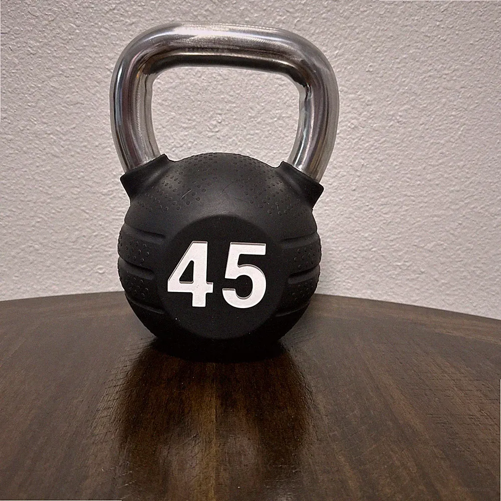 Escape 45 lb Kettle Bell Rubber and Handle Metal Easy To Hold & Easy To Grip