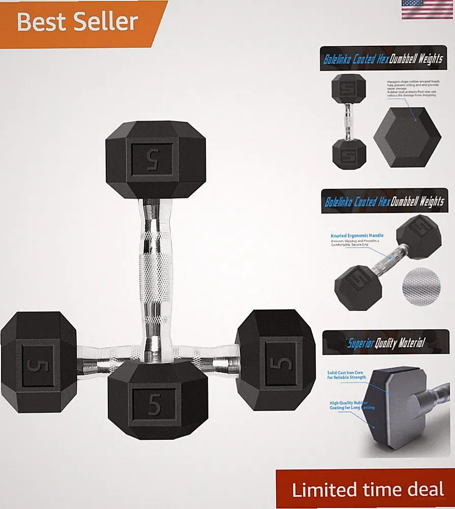 Essential 5 LB Dumbbell Set for Seniors & Youth - Effective Fitness Training