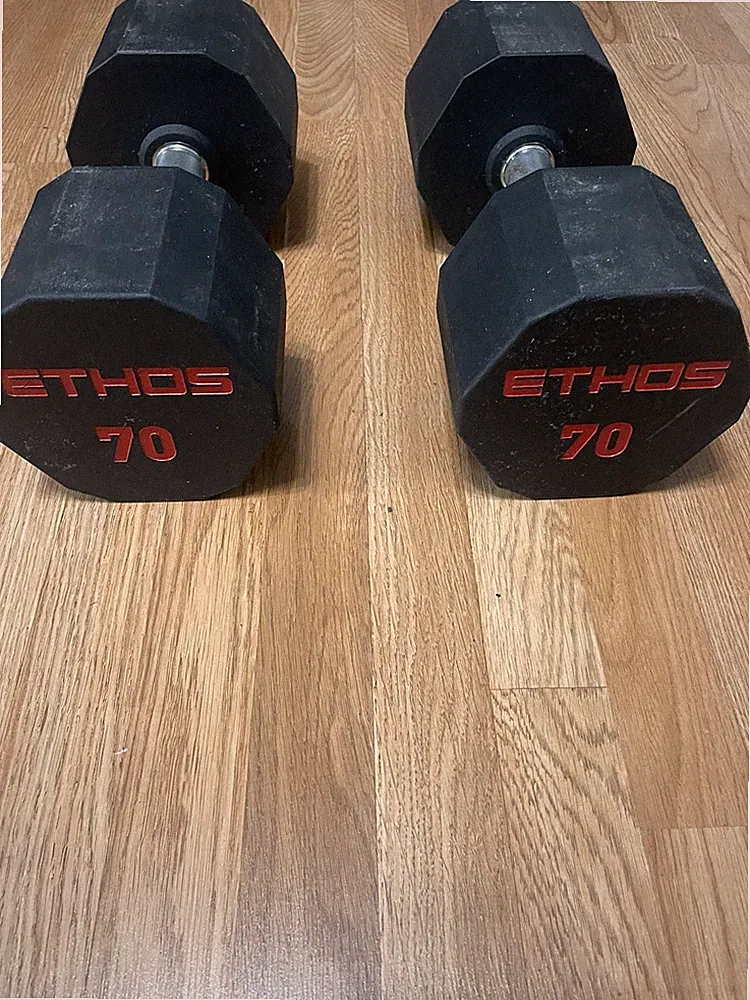 Ethos 70lb Dumbbells Pair