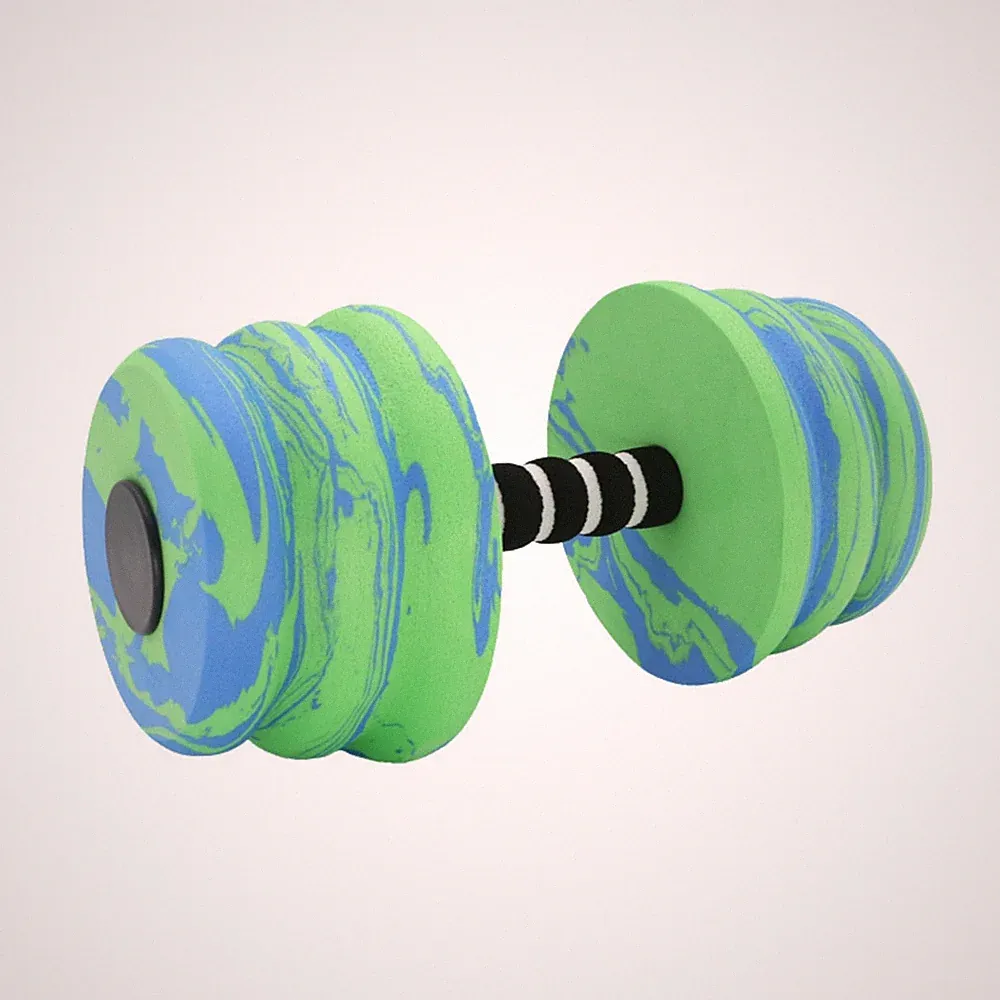 EVA Foam Water Dumbbell Low-Impact Water Dumbbell with Ribbed Grip Quick-Drying