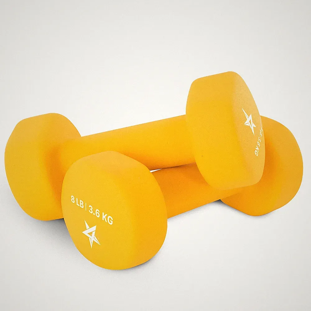 Exercise amp Fitness pound Dumbbell Neoprene 8lbs Orange Pair, DLight Orange8...