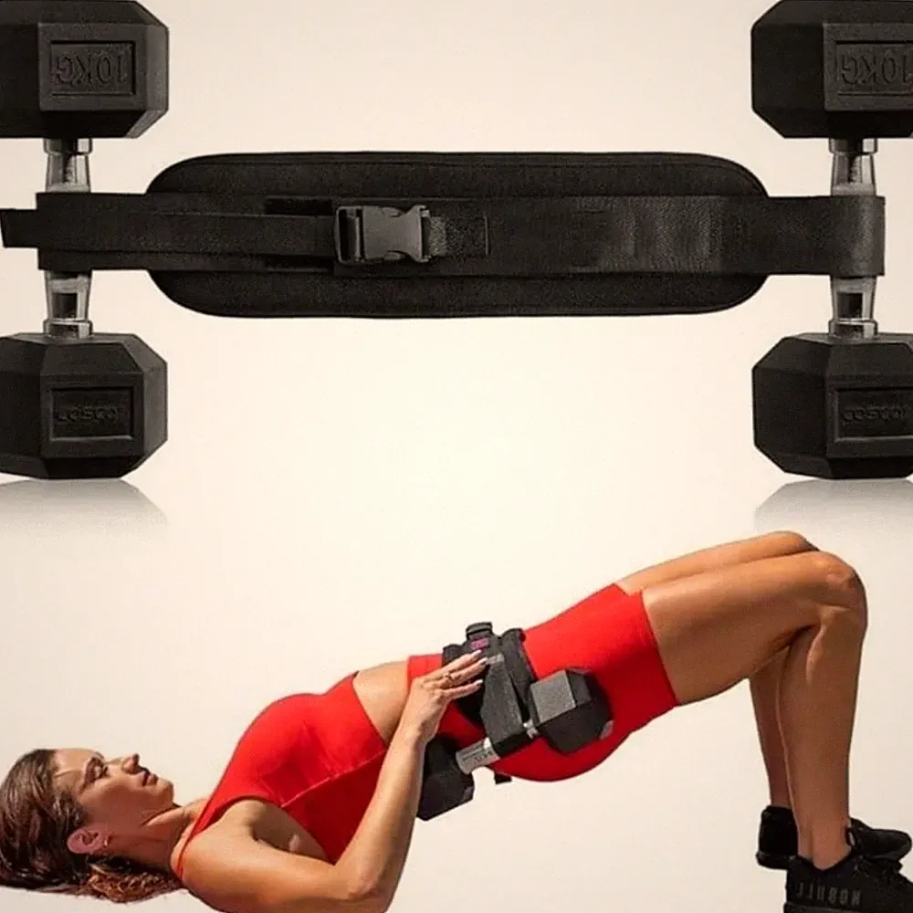 dumbbells for hip thrust belt