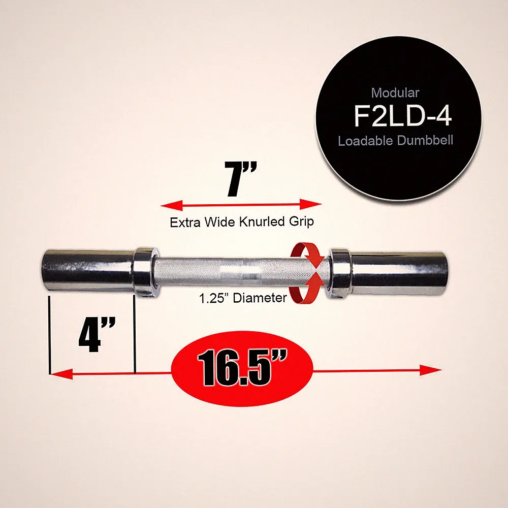 F2 Bar Loadable Dumbbell Bar for Olympic Plates, Bands & F2 Olympic Sandbags