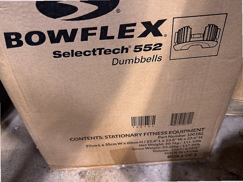 FACTORY SEALED/NEVER OPENED BowFlex Series 552 SelectTech TWO Dumbbells