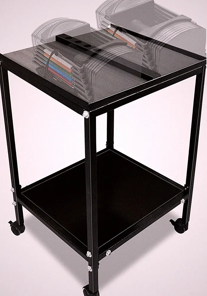 FEBTECH Large Compact Dumbbell Rack & Stand with Storage Tray & 150 LB Capacity