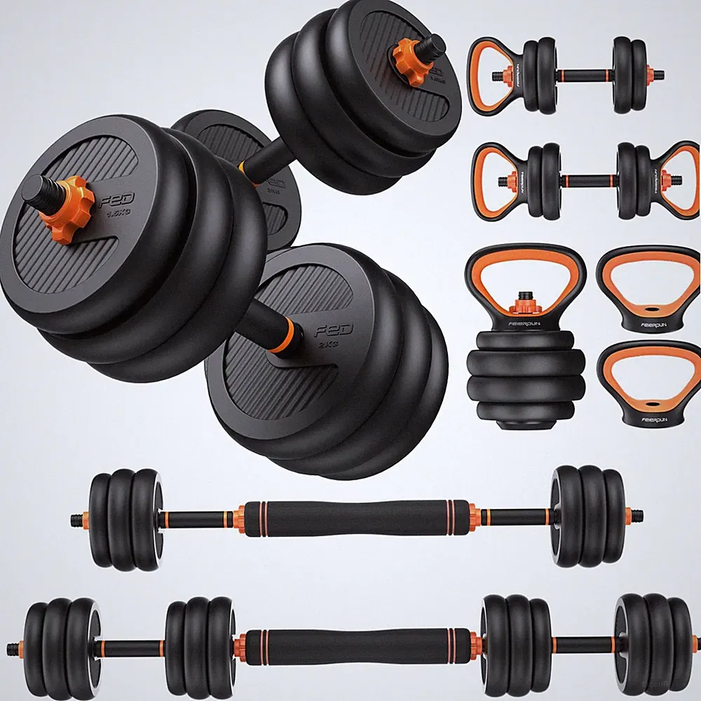 Feierdun Adjustable Dumbbells 30Lbs Weight Set Connector 4 In1 Dumbbells Set