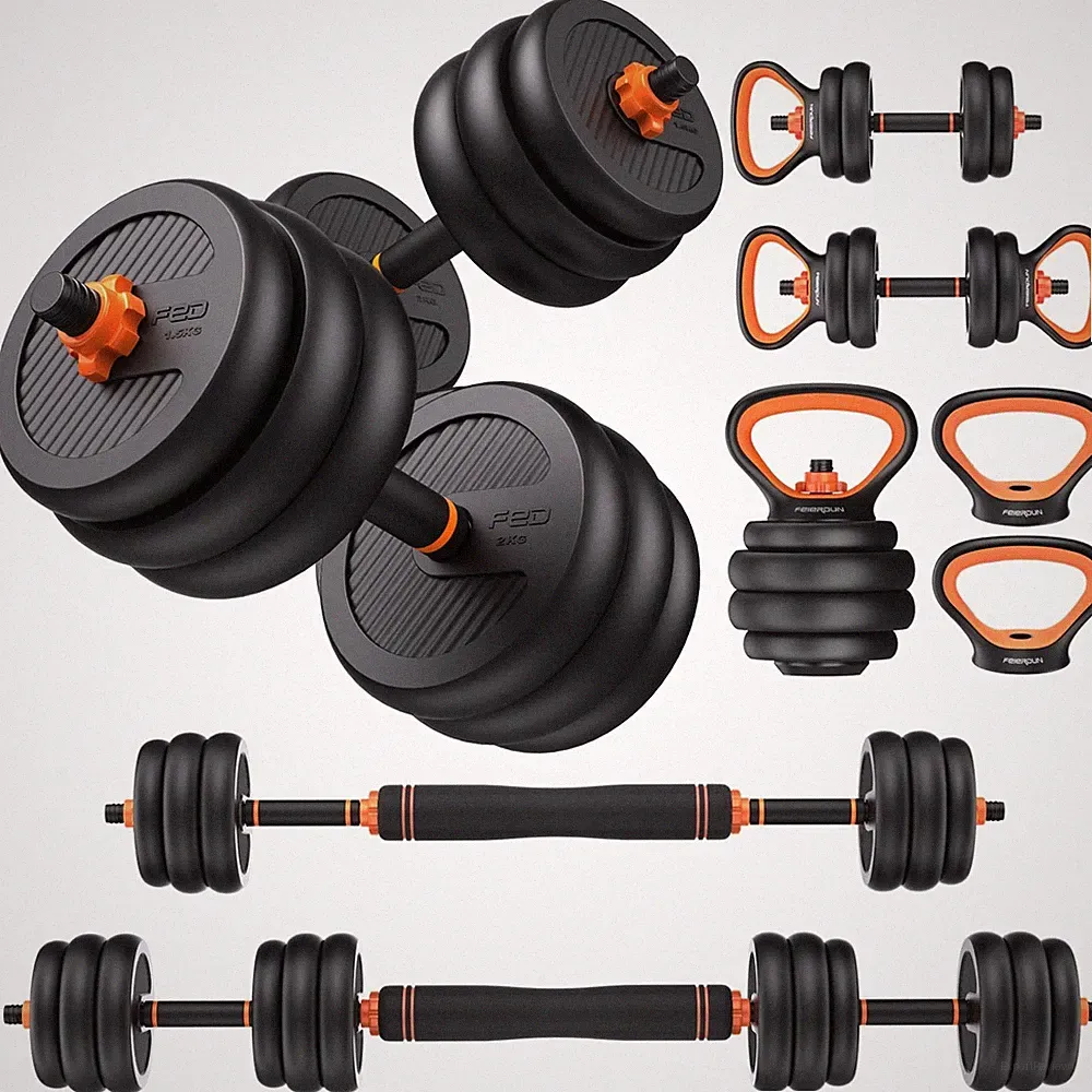 FEIERDUN Adjustable Dumbbells 45 lb Set 5-in-1 Home Gym Weights