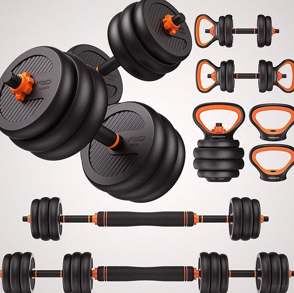 FEIERDUN DS2 Adjustable Dumbbells, 20/30/40/45/70/90Lbs Free Weight Set with Con