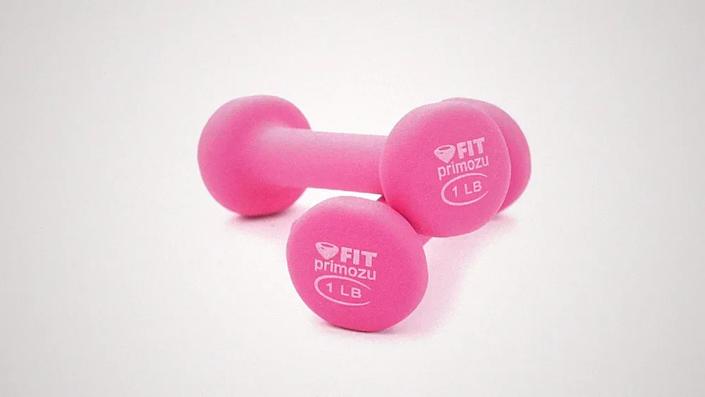 FIT Neoprene Dumbbells (Pairs & Sets) c) PINK - 1LB - PAIR