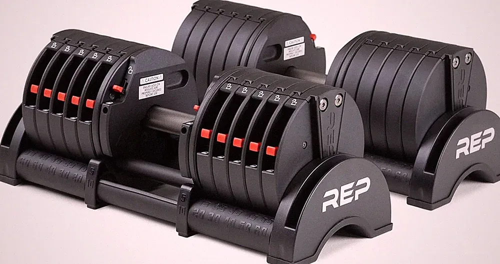 Fitness Quickdraw Adjustable Dumbbells, Multiple Weight Ranges Available Includi