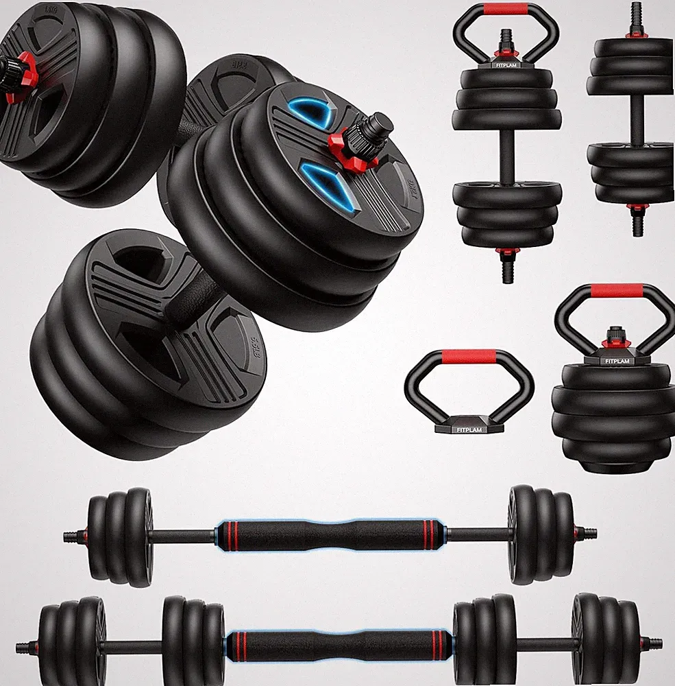 FITPLAM Adjustable Dumbbell Set,45Lbs Free Weights Set with Upgra
