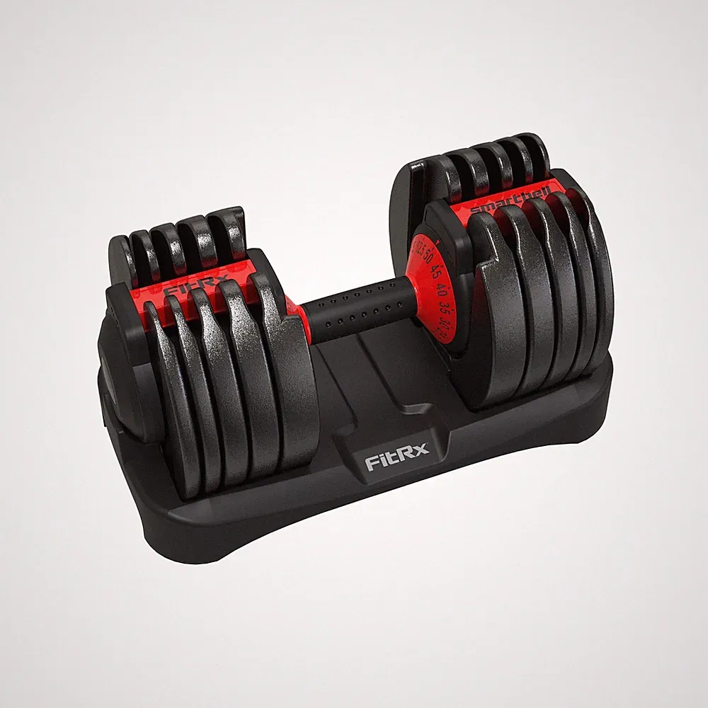 Fitrx Adjustable Dumbbells, 52.5Lb Smartbell Dumbbell Set with Quick-Select Weig