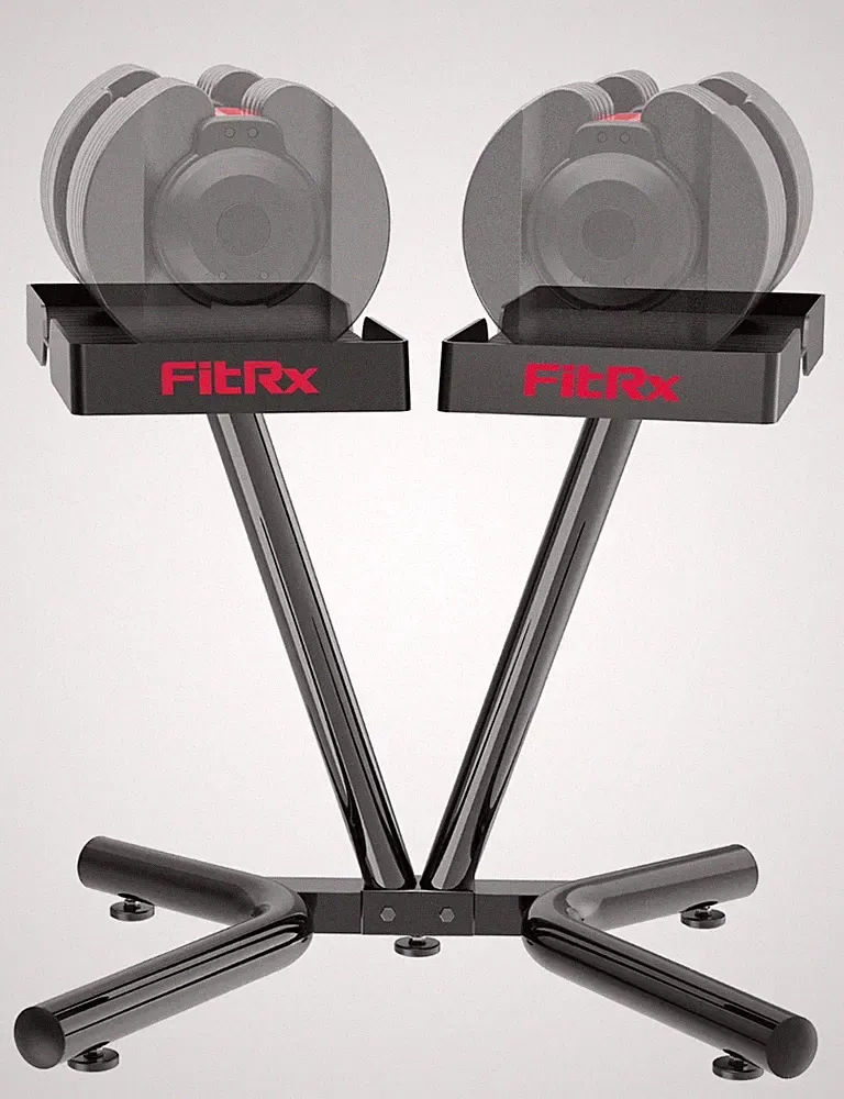 FitRx Heavy Duty SmartRack Weight Stand for Adjustable Dumbbells and Kettlebells
