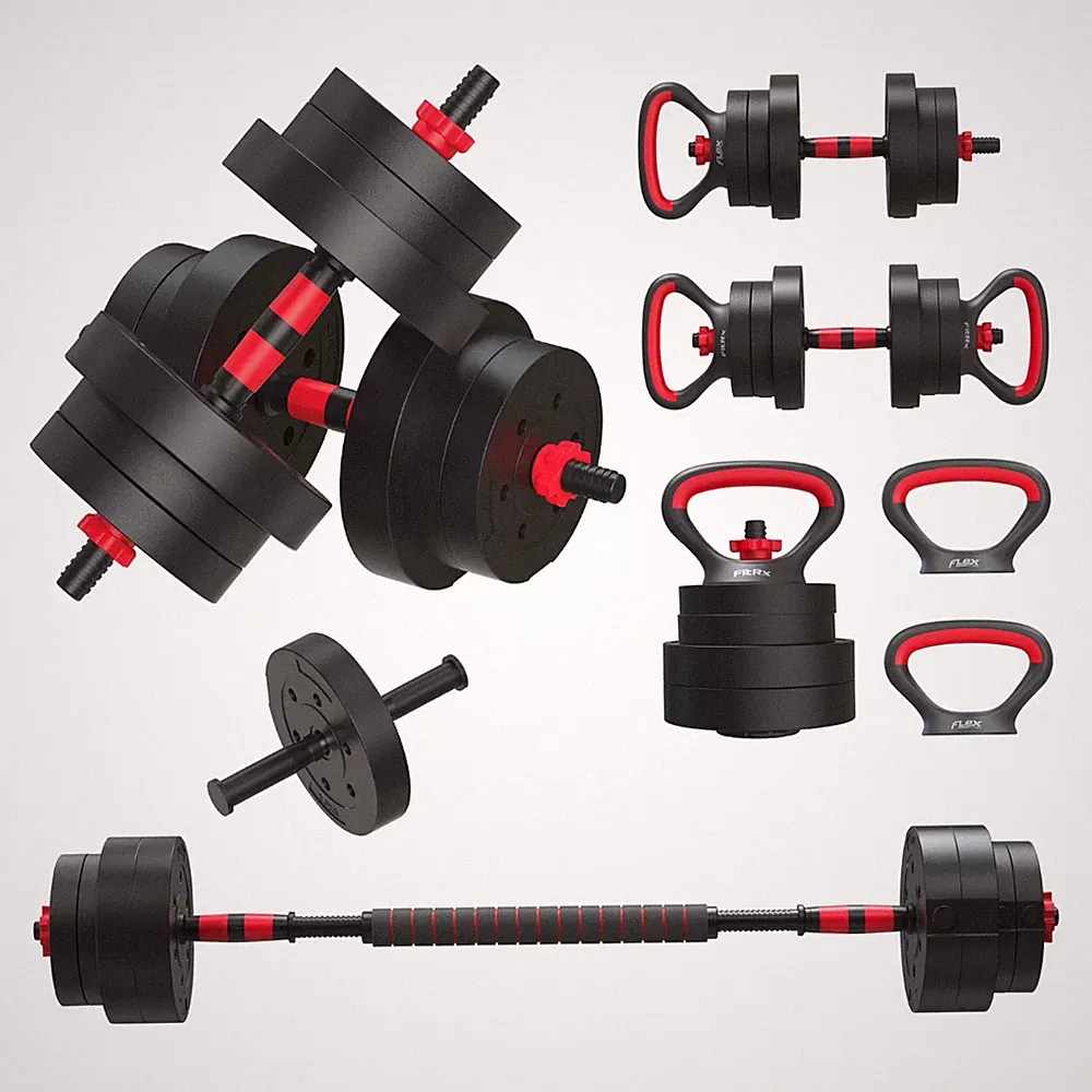 FitRx Smartbell Gym 5-in-1 Adjustable Dumbbell Set & Weight Set, 45 lbs