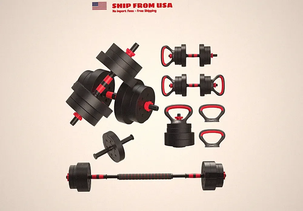 FitRx Smartbell Gym 5-in-1 Adjustable Dumbbell Set & Weight Set for Home Workout