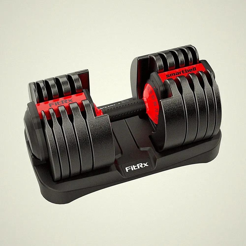 FitRx SmartBell XL, Single 90lb Adjustable Dumbbell Set Quick-Select Weights