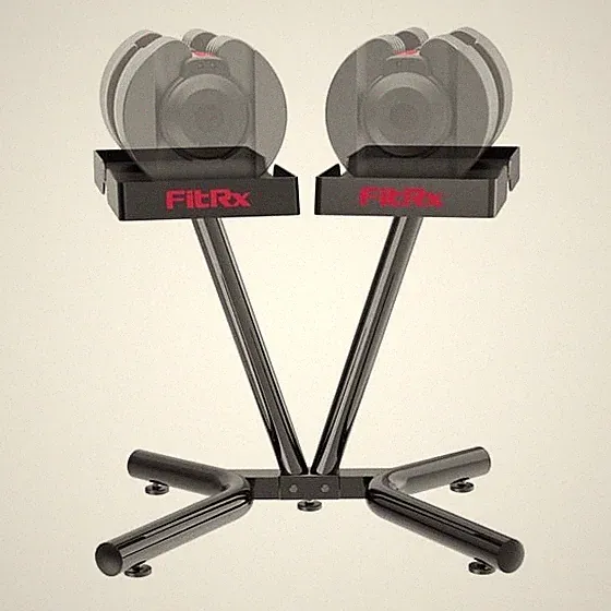FitRx SmartRack Dumbbell & Kettlebell Weight Rack Stand Home Gym
