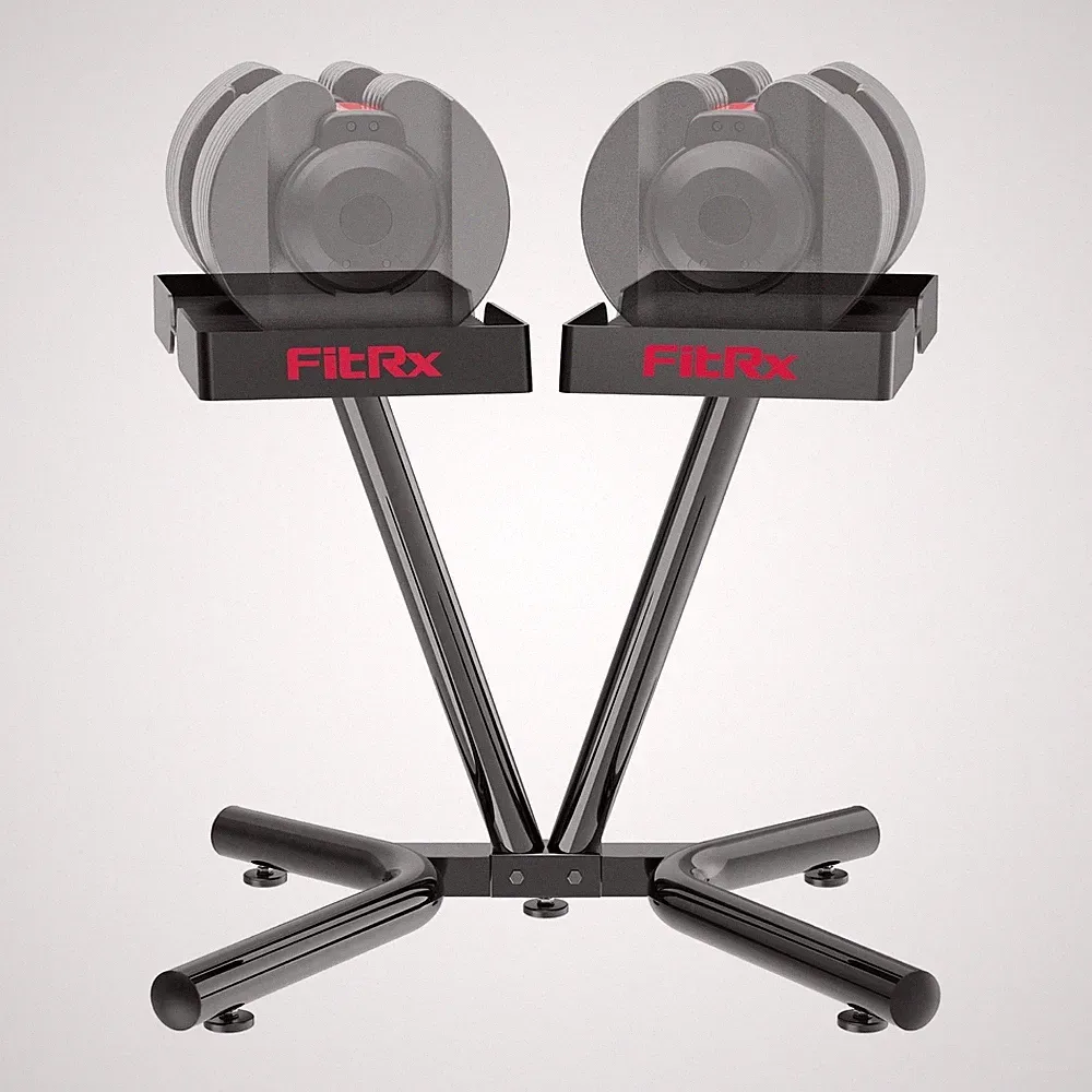 FitRx SmartRack Dumbbell Stand, Dumbbell Rack and Kettlebell Weight Rack Stand