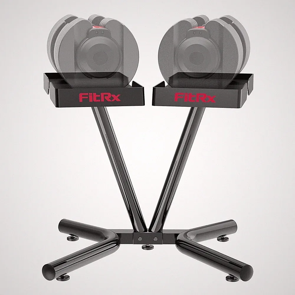 FitRx SmartRack Dumbbell Stand, Dumbbell Rack and Kettlebell Weight Rack Stand