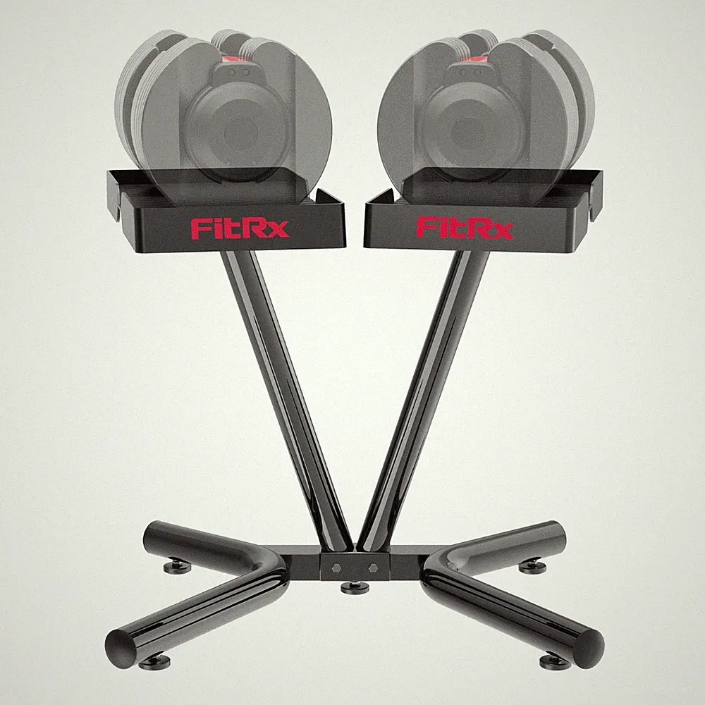 FitRx SmartRack Dumbbell Stand, Dumbbell Rack and Kettlebell Weight Rack Stand