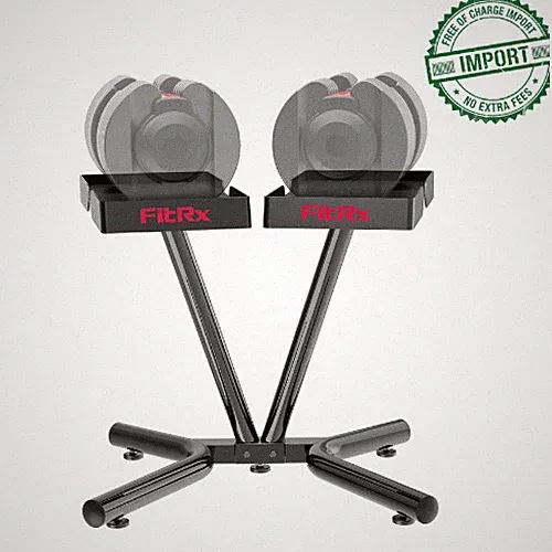 FitRx SmartRack Dumbbell Stand, Dumbbell Rack Kettlebell Weight Rack Stand Home