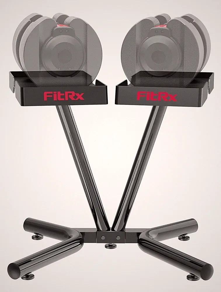 FitRx SmartRack Dumbbell Stand & Kettlebell Weight Rack Home Gym Storage Organiz