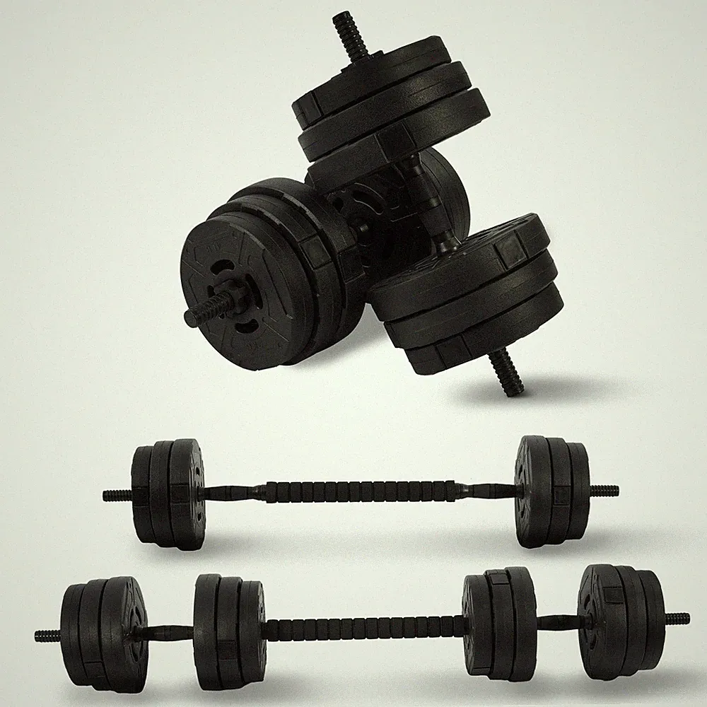 Fitvids 2 in 1 Adjustable Dumbbell Set,60lbs Free Weights Set w/Connector (Used)