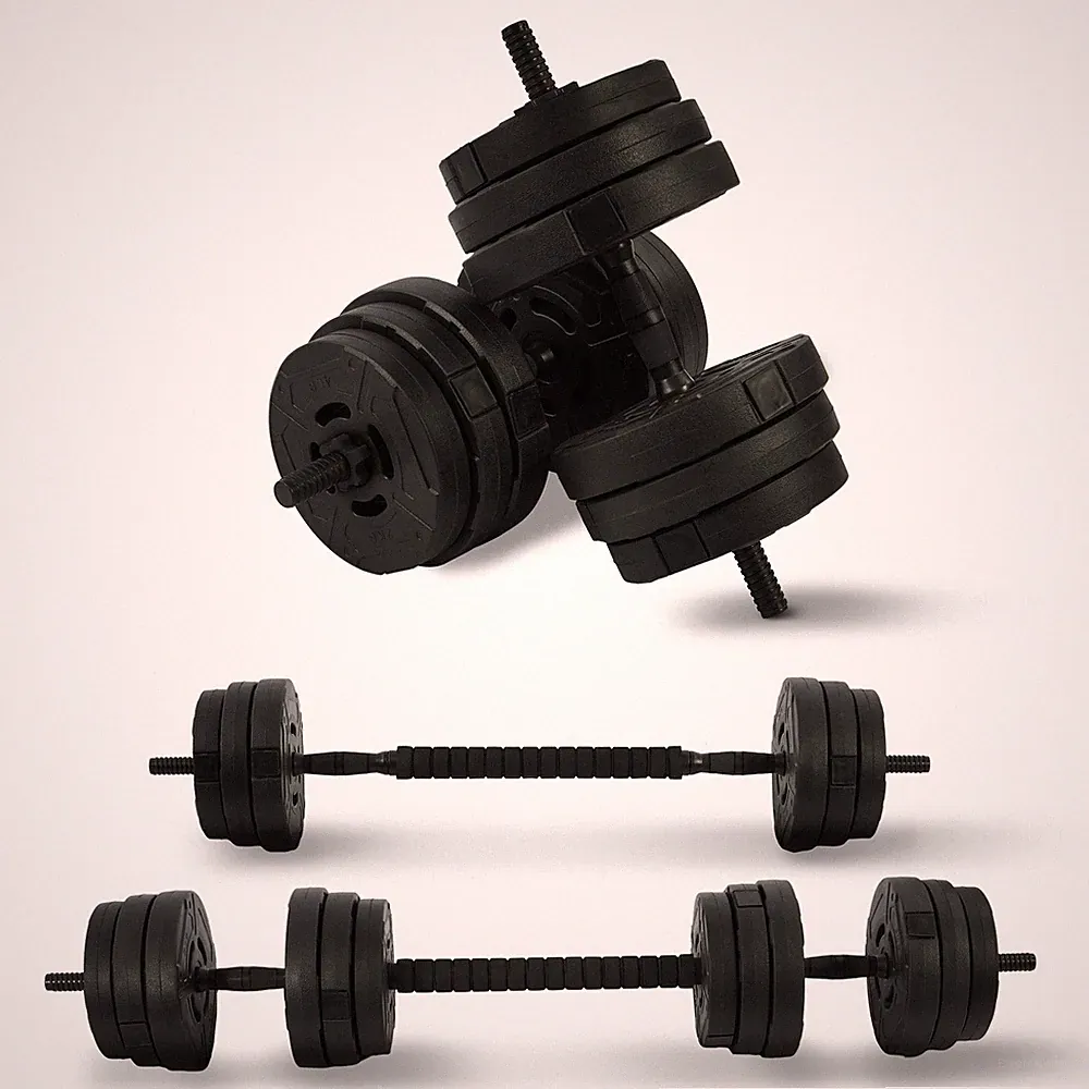 Fitvids 2 in 1 Adjustable Dumbbell Set, 60lbs Free Weights Set with Connector