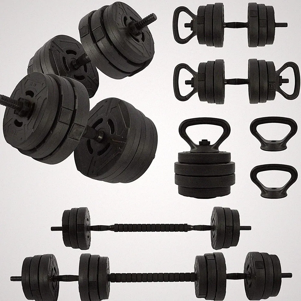 Fitvids 4 in 1 Adjustable Dumbbell Set, 60lbs Free Weights Set (Open Box)