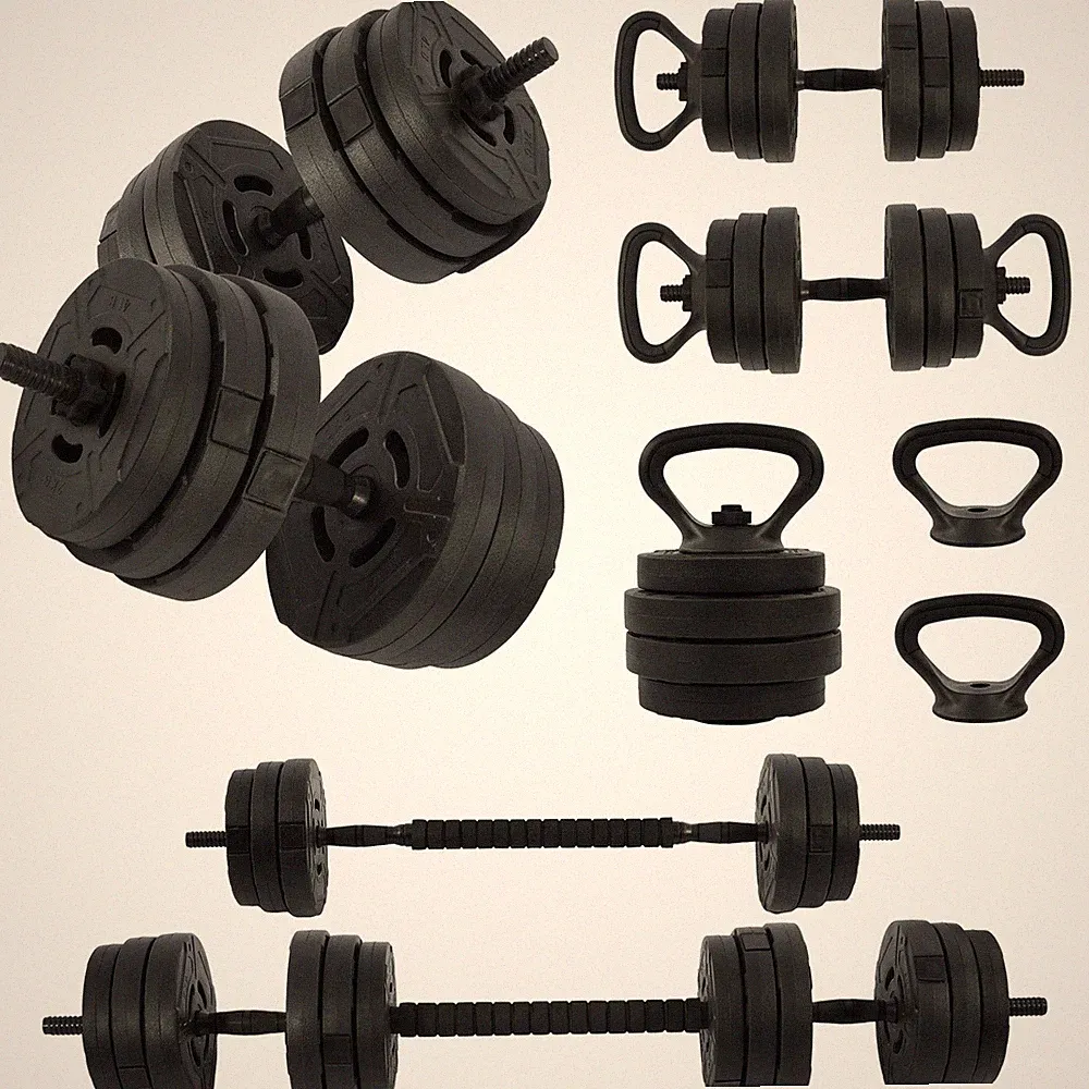 Fitvids 4 in 1 Adjustable Dumbbell Set, 60lbs Free Weights Set with Connector
